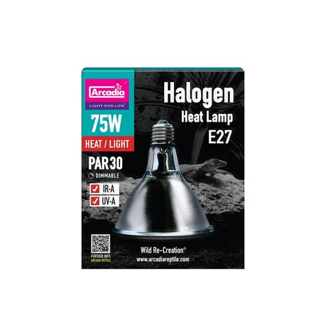 Arcadia Halogen Basking Spot Wärmelampe E27 75W