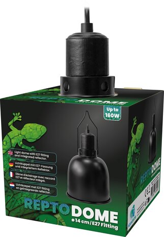 Repto Dome E27 Fassung 14cm Schwarz