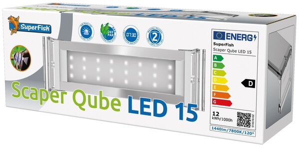 Superfish Scaper Qube 15 LED-Beleuchtung