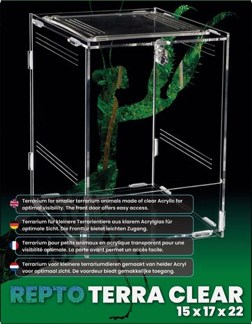 Repto Terrarium Terra Clear 15x16,5x21,5cm
