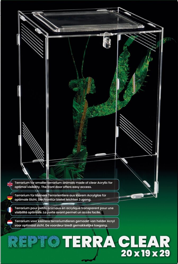 Repto Terrarium Terra Clear 19,5x18,5x29cm