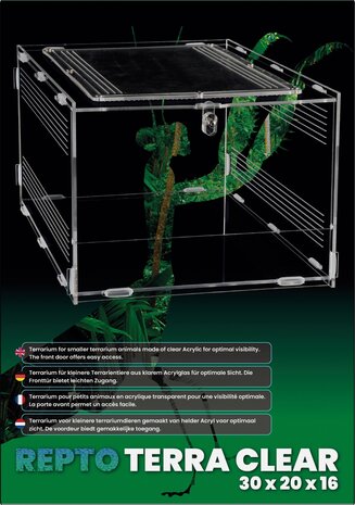 Repto Terrarium Terra Clear 30x20x15,5cm