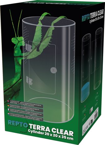Repto Terrarium Terra Clear Zylinder 20x20x35cm