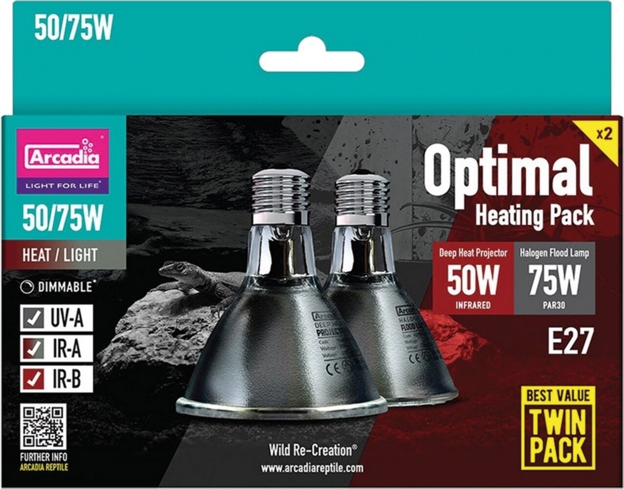 Arcadia Arcadia Optimal Terrarium Heating Pack – Halogen und Deep Heat