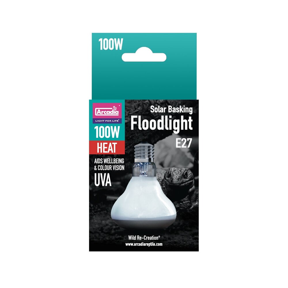 Arcadia Solar Basking Floodlight Terrarium Sonnenlichtlampe 100W