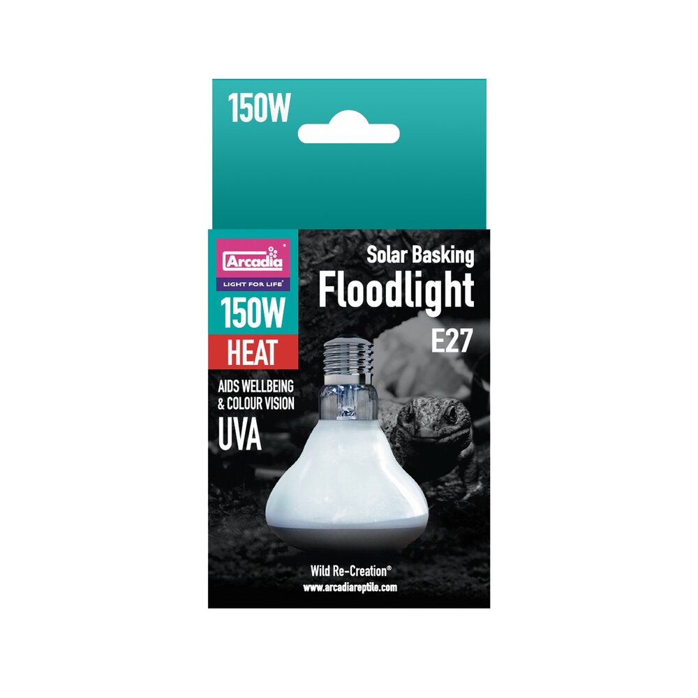 Arcadia Solar Basking Floodlight Terrarium Sonnenlichtlampe 150W