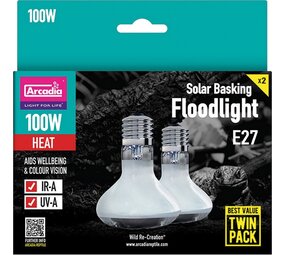 Arcadia Arcadia Floodlight Sonnenlichtlampe 100W Twin Pack