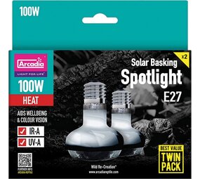 Arcadia Arcadia Spotlight Wärmelampe 100W Twin Pack