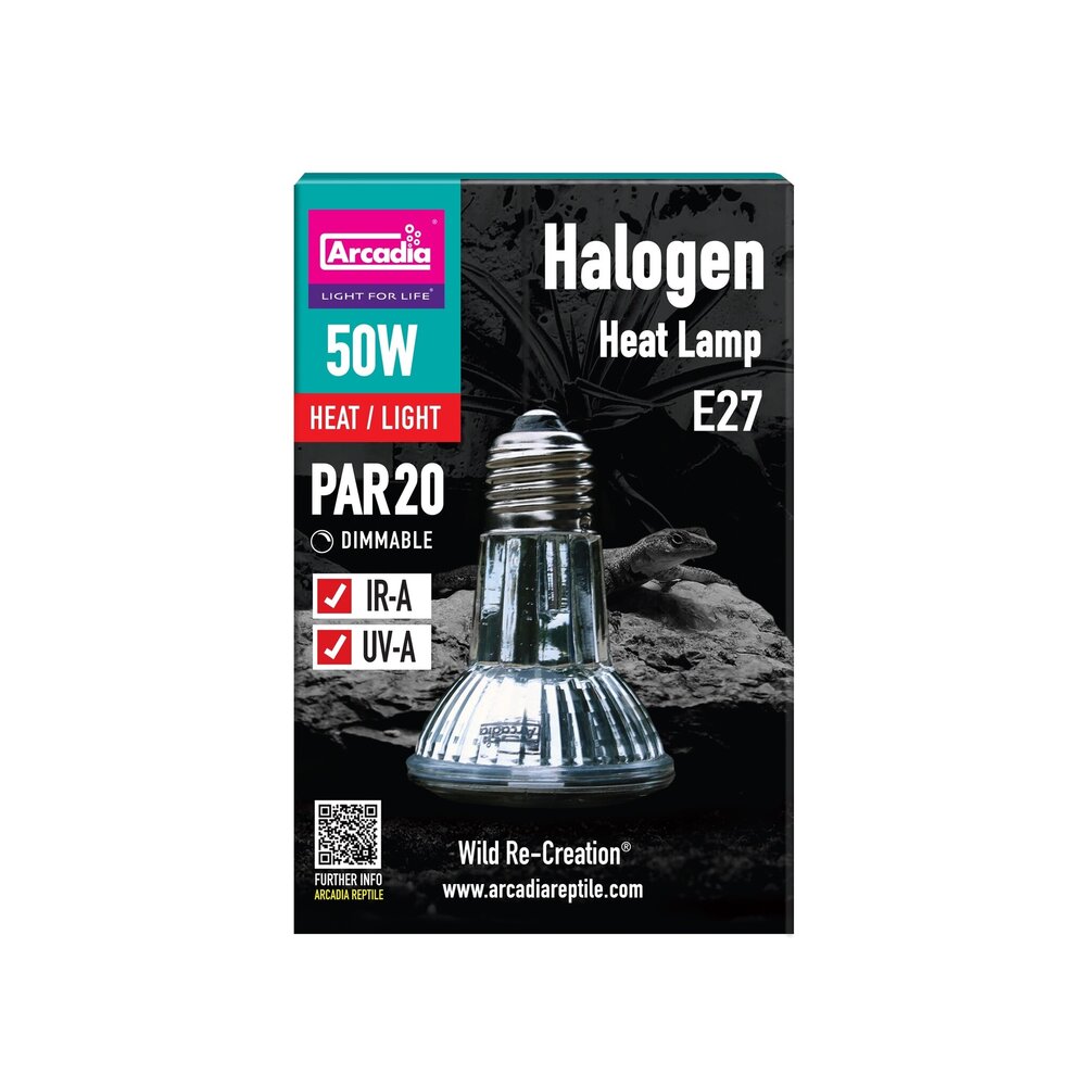 Arcadia Halogen Basking Spot Wärmelampe E27 50W