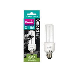 Arcadia Mini Triple U D3 Kompakt Terrarium UVB-Lampe 7% 13W