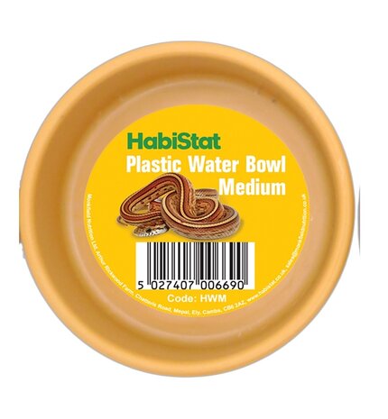 Habistat Terrarium Wasserschale Kunststoff Rund M 9x9x3,5cm