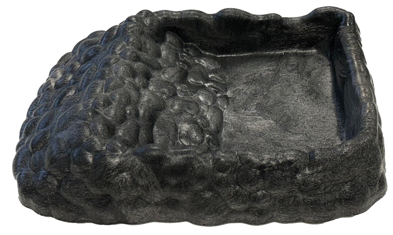 Repto Deko Terrarium Tortoise Schale Grau XL