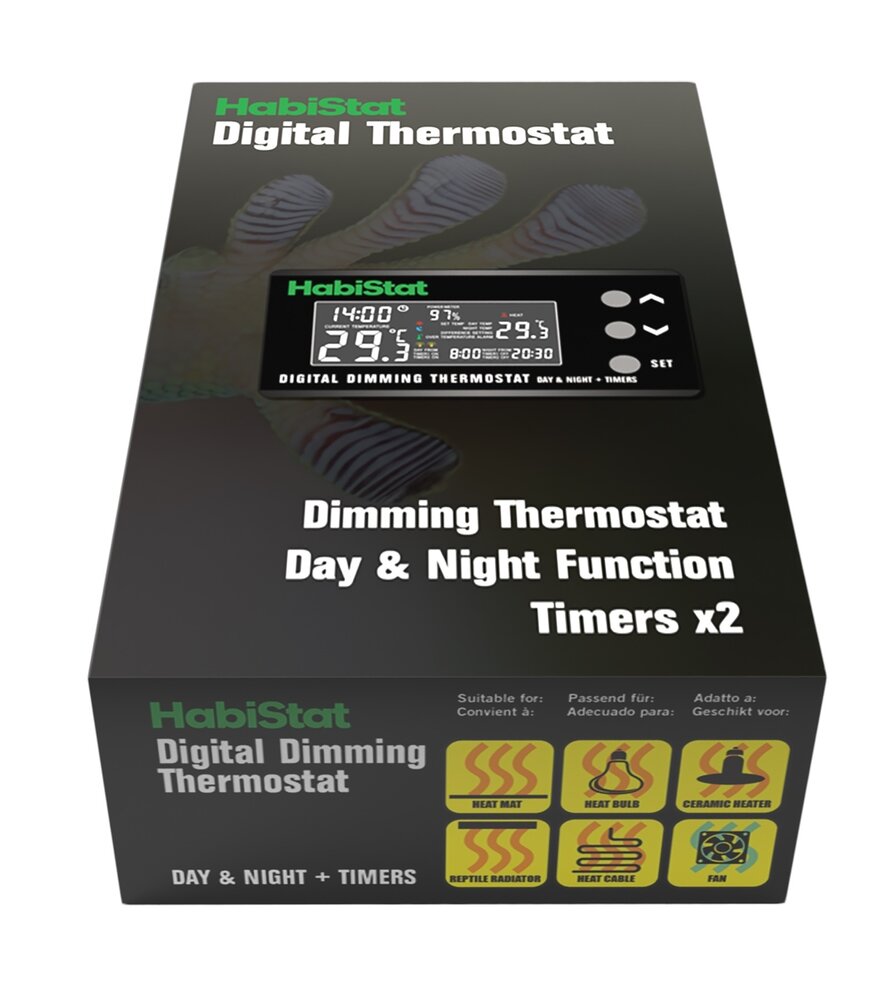Habistat Digitaler Dimmer Terrarium Thermostat Tag und Nacht