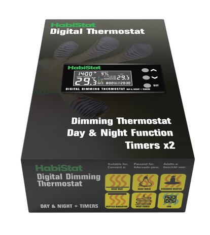 Habistat Digitaler Dimmer Terrarium Thermostat Tag und Nacht