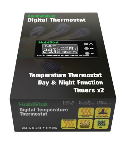 Habistat Digitaler Terrarium Thermostat Tag und Nacht