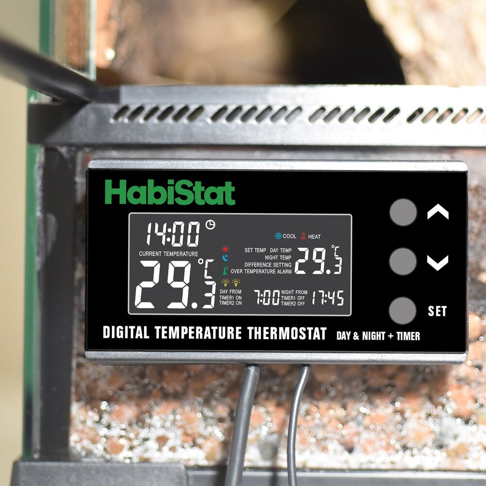 Habistat Digitaler Terrarium Thermostat Tag und Nacht