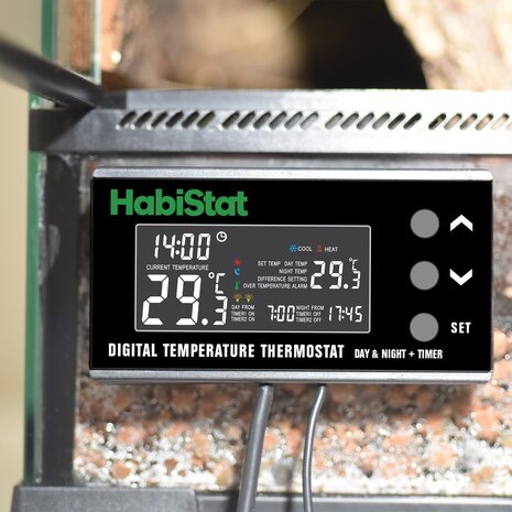 Habistat Digitaler Terrarium Thermostat Tag und Nacht
