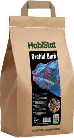 Habistat Terrarium Substrat Orchideenrinde Fein 5L