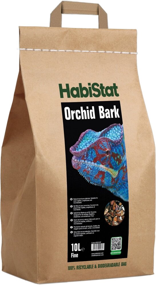 Habistat Terrarium Substrat Orchideenrinde Fein 10L
