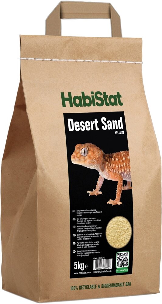 Habistat Terrarium Substrat Desert Sand Yellow 5kg