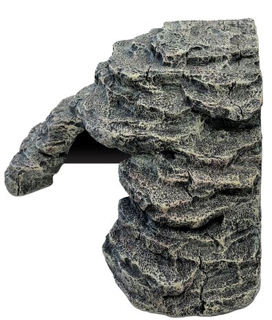 Repto Terrarium Deco Basking Versteck Grau L