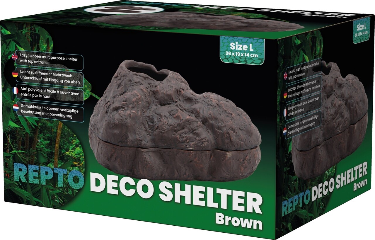 Repto Terrarium Deco Versteck Braun L