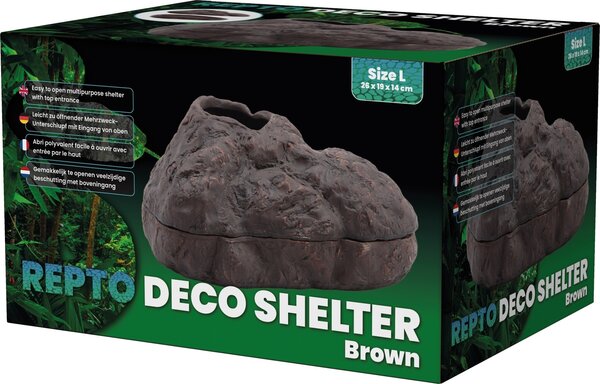 Repto Terrarium Deco Versteck Braun L