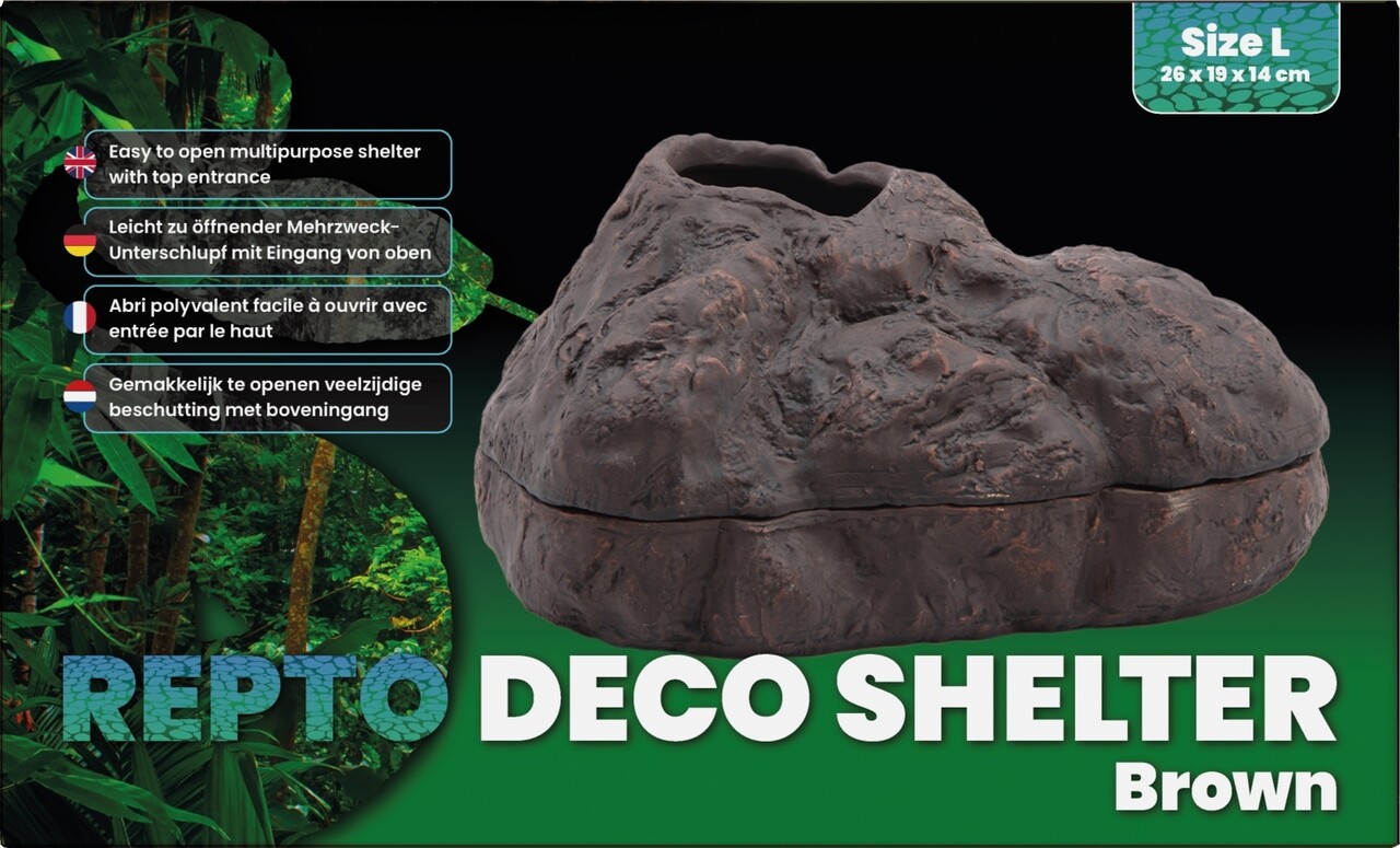 Repto Terrarium Deco Versteck Braun L