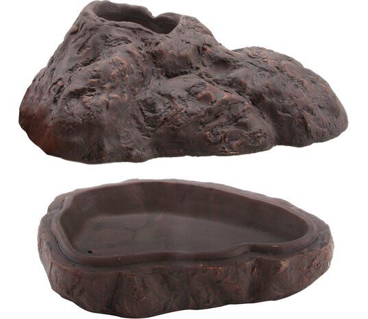 Repto Terrarium Deco Versteck Braun L