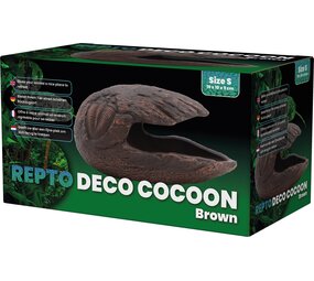 Repto Terrarium Deco Cocoon Versteck Braun S