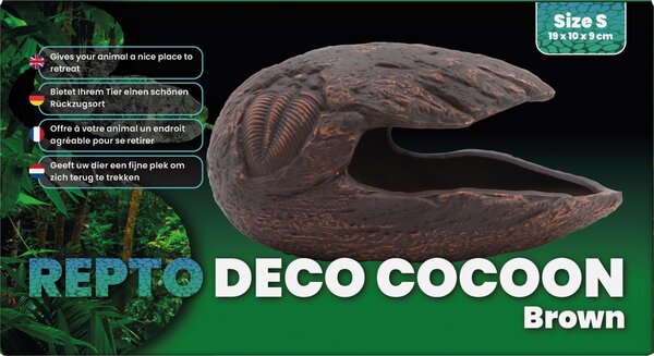 Repto Terrarium Deco Cocoon Versteck Braun S