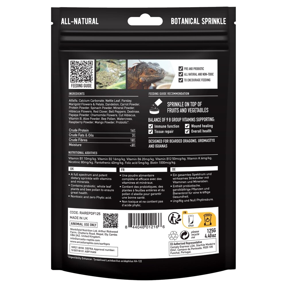 Arcadia Earth Pro Dragon Fuel 125g