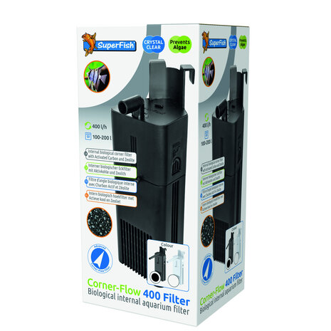 Superfish Cornerflow 400 Filter Schwarz