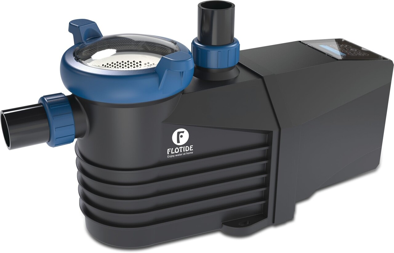 Flotide Inverter Poolpumpe 50/63mm Klebeverbindung 2,6A 230VAC Schwarz Typ ETV 125