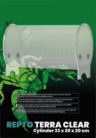 Repto Terra Clear Cylinder 33x20x20cm