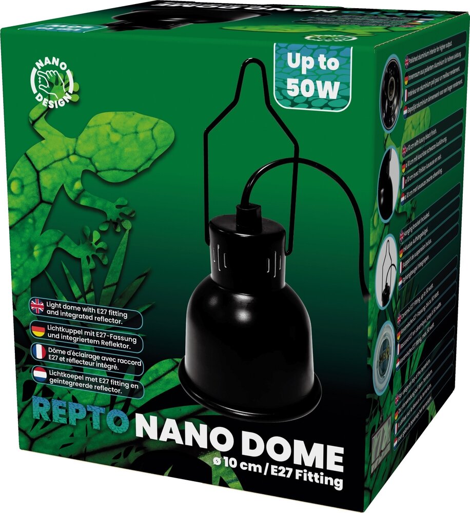 Repto Nano Dome E27 10cm Schwarz
