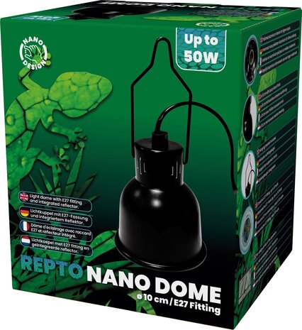 Repto Nano Dome E27 10cm Schwarz