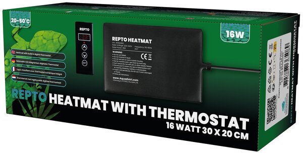 Repto Heatmat Thermostat 16W 30x20cm