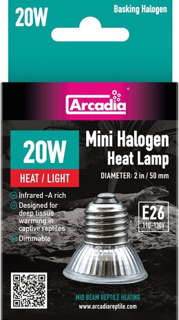 Arcadia Halogen Basking Spot (E27) 20W