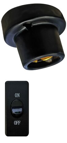 Repto Ceramic E27 Light Holder Angular