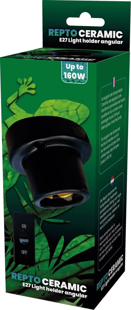 Repto Ceramic E27 Light Holder Angular