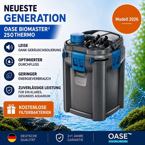 Oase BioMaster2 Thermo 250 + GRATIS Starterbakterien Oase BioMaster2 Thermo 250 + GRATIS Starterbakterien