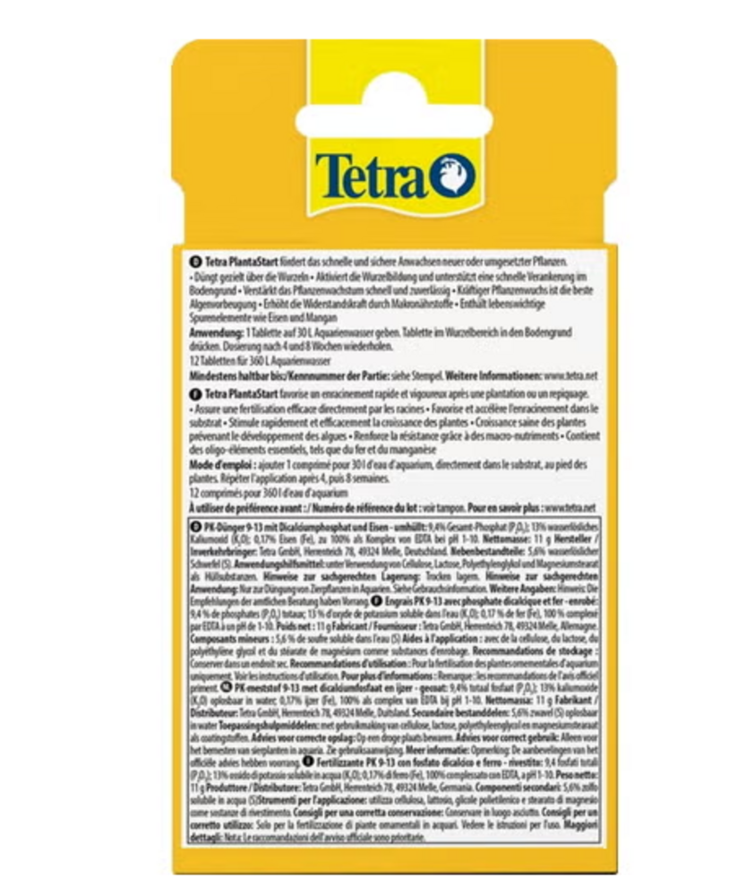 Tetra PlantaStart 12 Tabletten Tetra PlantaStart 12 Tabletten