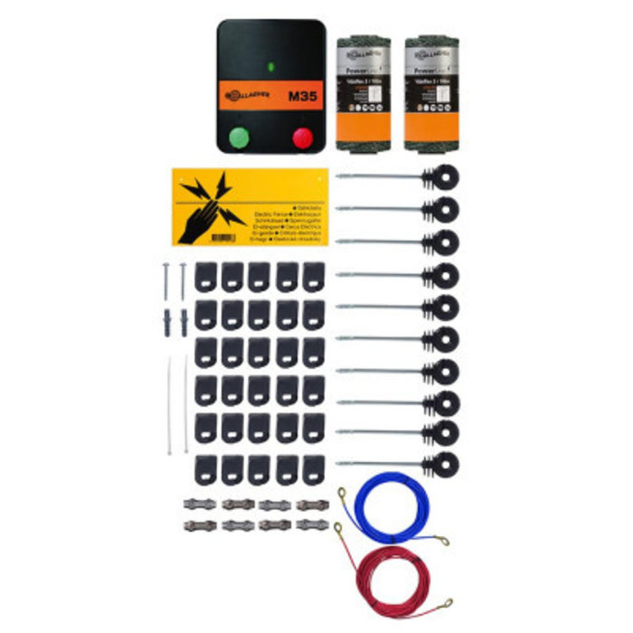 Gallagher Kit de clôture électrique anti-chats pour clôture - M35 (230 V) - 50 m