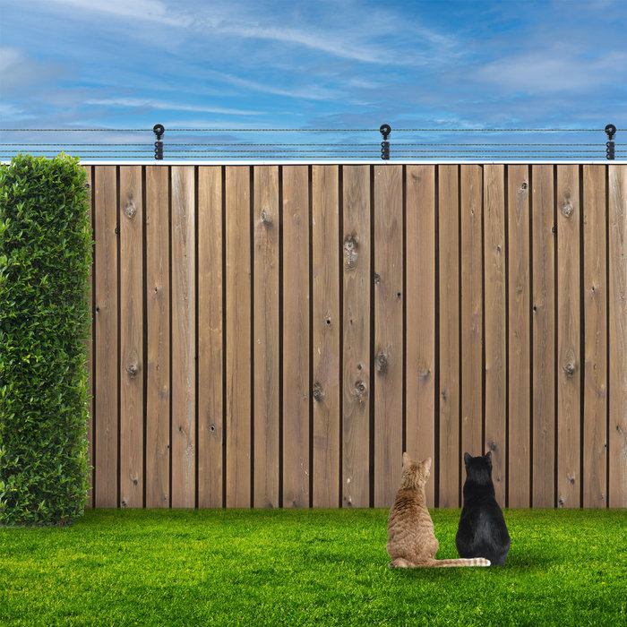 Gallagher Katten Schrikdraad Set voor op de Schutting - M35 (230V) - 50 m