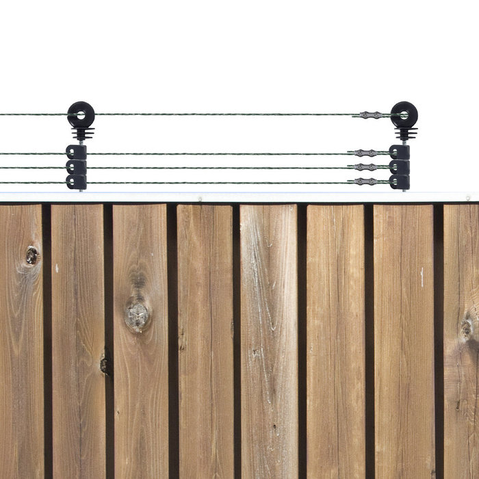 Gallagher Katten Schrikdraad Set voor op de Schutting - M35 (230V) - 50 m