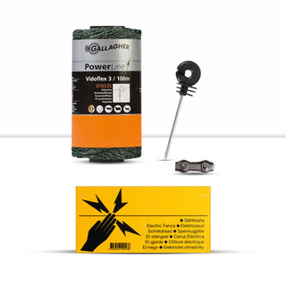 Gallagher 50 meter Uitbreidingsset Katten Schrikdraad Set voor op de Schutting