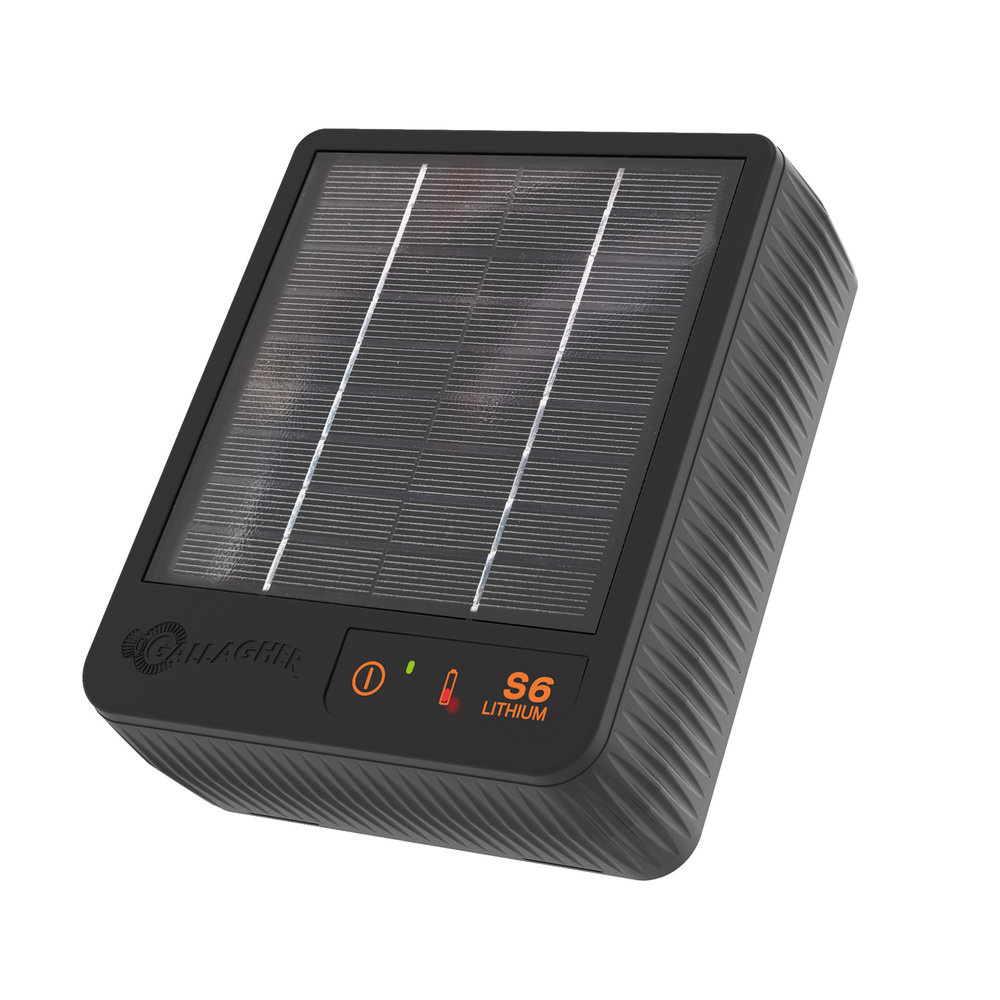 Gallagher S6 Solar schrikdraadapparaat incl. Lithium batterij
