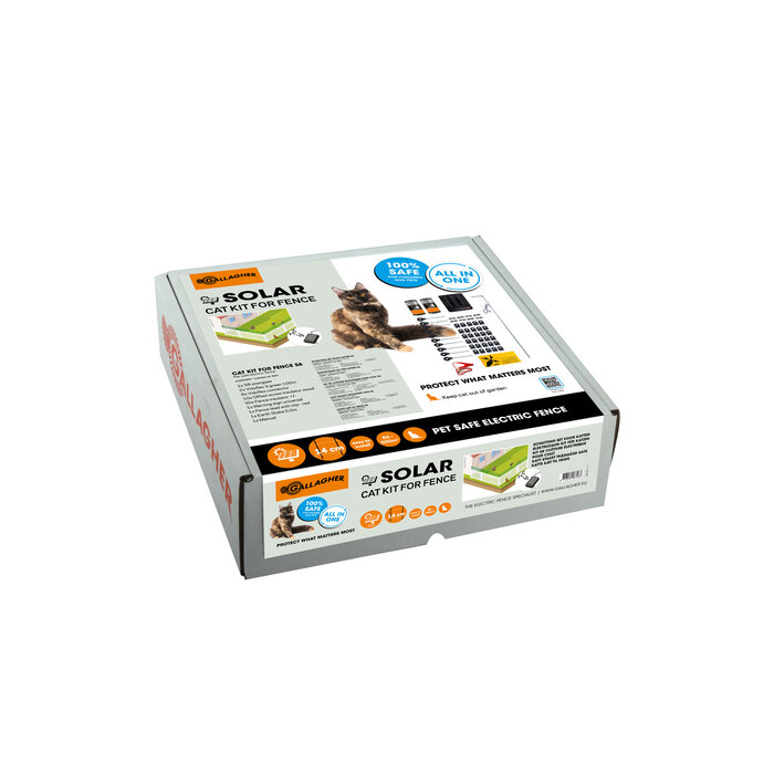 Gallagher Katten Schrikdraad Set voor op de Schutting - S6 (Solar) - 50 m