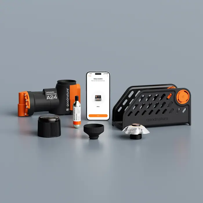 Goodnature Kit de piège à rats Goodnature® A24 Smart Trap + Smart Cap + support de passage
